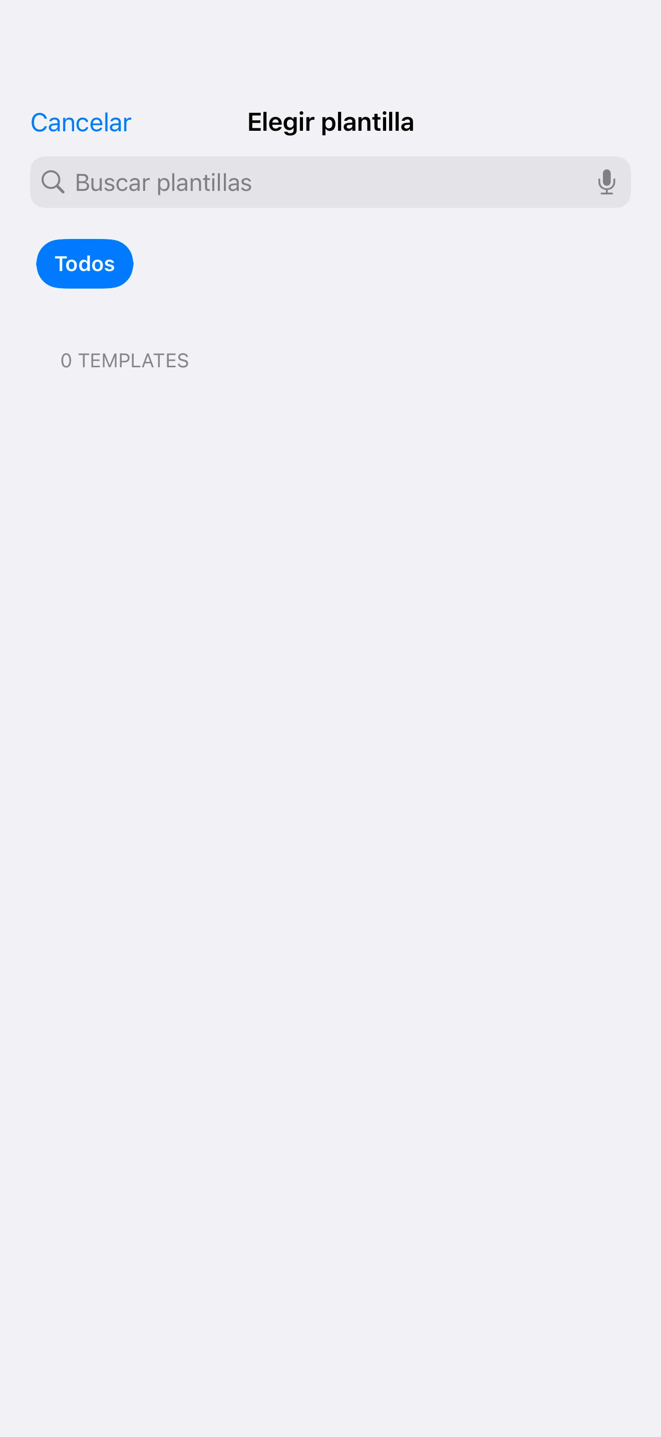 SubTracker Templates screen